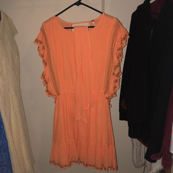 Orange / Tangerine Free People brunch dress - Picture 1 of 4